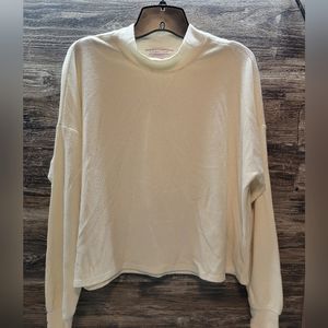 Victoria’s Secret Waffle Mock Neck Top sz S